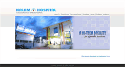 Desktop Screenshot of nalamhospital.in